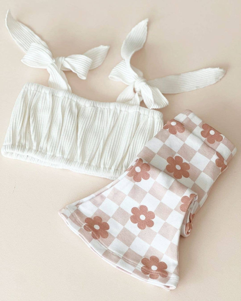 Flare Set | Latte Daisy: 0-3M