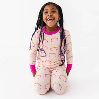 In My Bestie Era Ribbed Toddler/Big Kid Pajamas: 4T