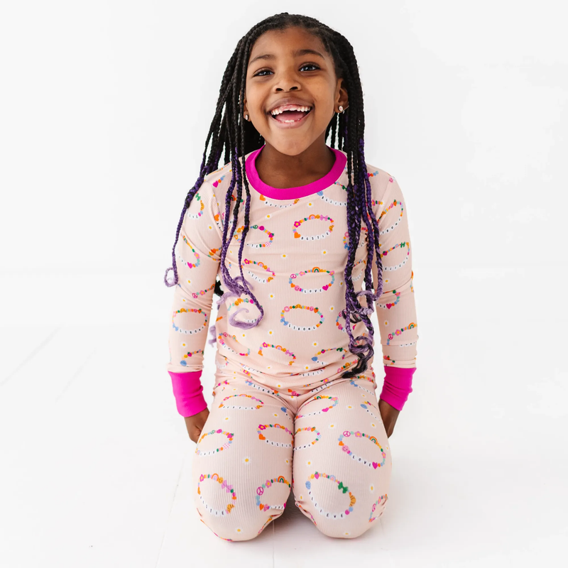 In My Bestie Era Ribbed Toddler/Big Kid Pajamas: 4T