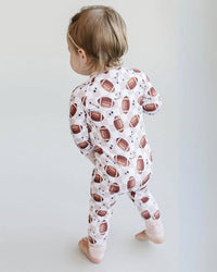 Bamboo Zip Romper | Game Day: 12-18M