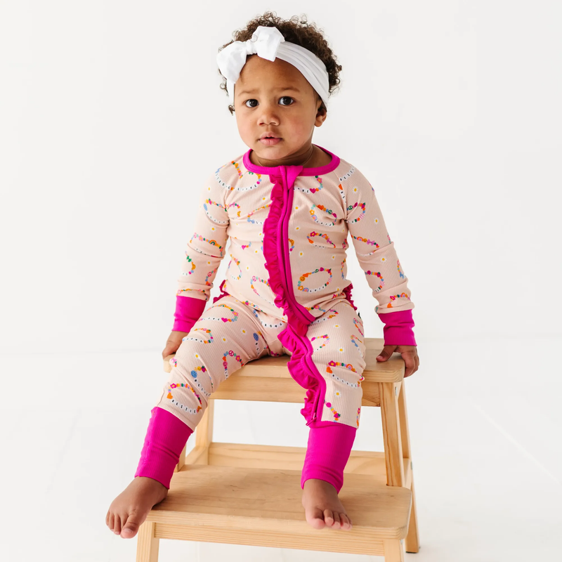 In My Bestie Era Ribbed Convertible Footies: 2T
