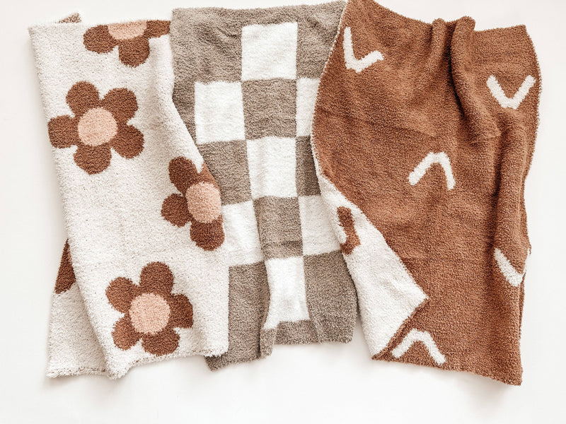 Mini Blanket || Arrow Caramel + Cream