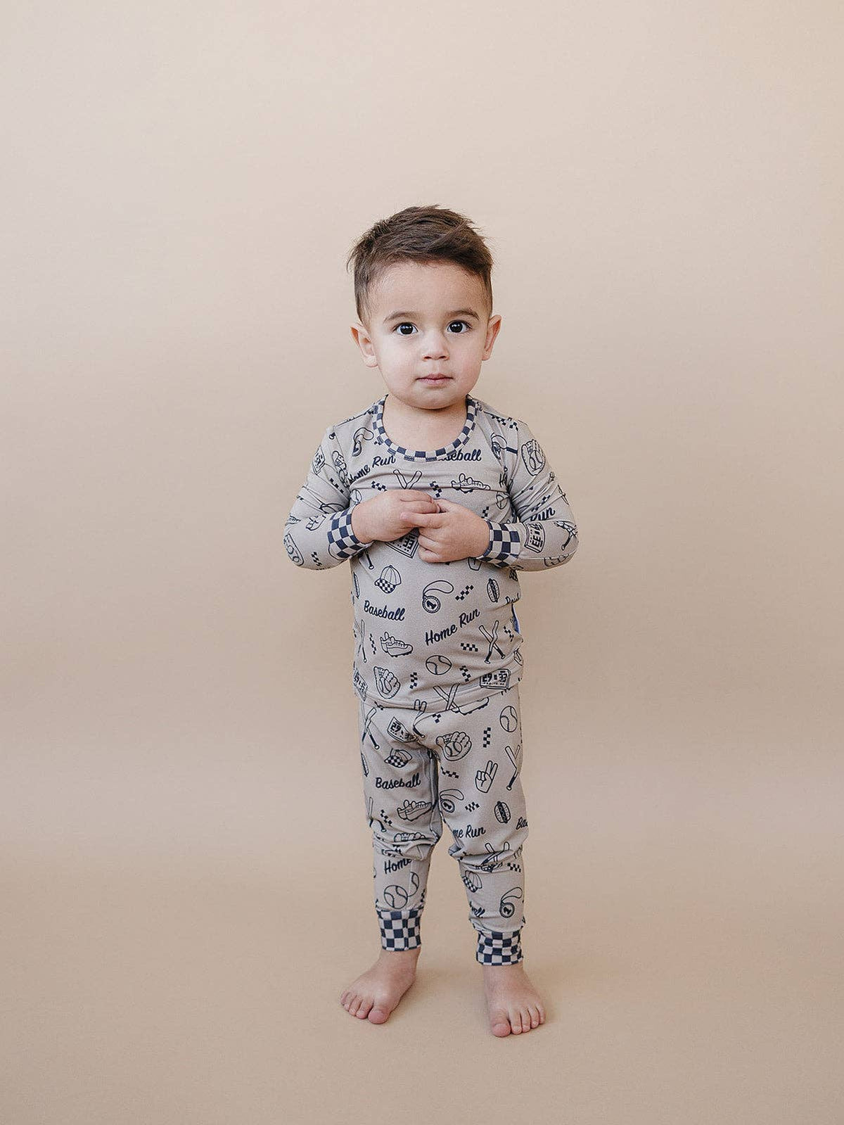 Bamboo Two Piece Set | Home Run: 3T