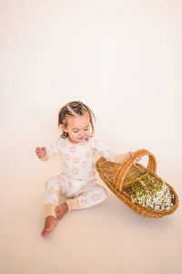 Two-Piece Pajama Set - Blush Daisy: 4T