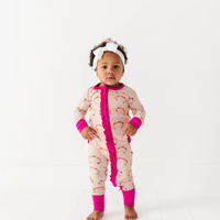 In My Bestie Era Ribbed Convertible Footies: 18-24 Months