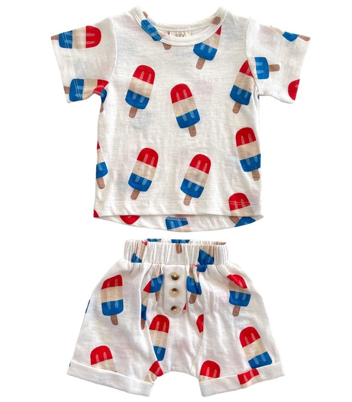 Popsicle / Organic Tee & Short Set (Baby - Kids): 0-3M