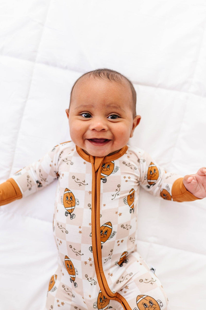 Pigskin Pals Convertible Footies: 0-3 Months