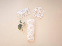 Bamboo Stretch Swaddle - Blush Daisy: Swaddle Only