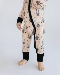 Halloween Bamboo Zip Romper | Spooky Vibes: 18-24M