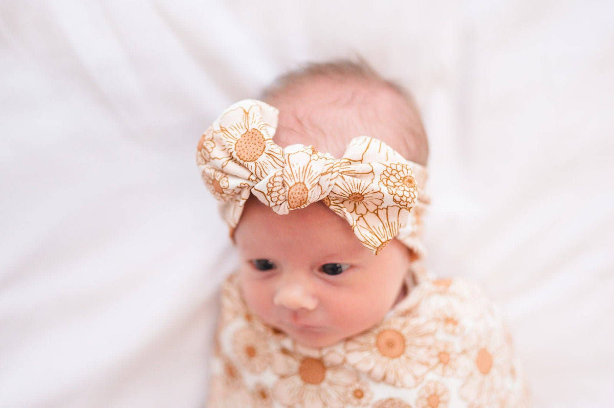 Flower Garden Bow Headband