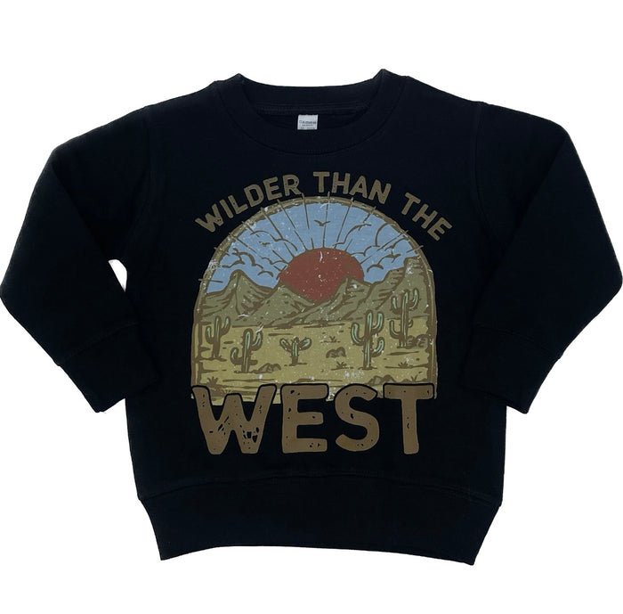 Wilder Than The West Sweatshirt || Black