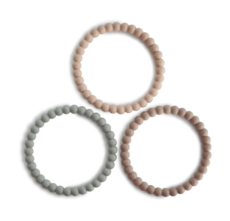 PEARL TEETHING BRACELET || 3-PACK