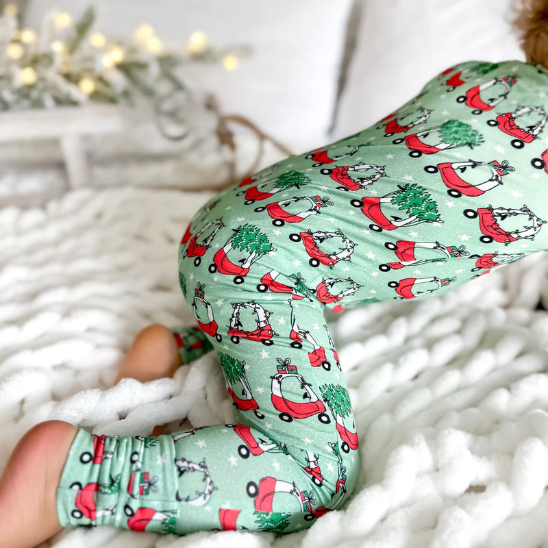 Merry Little Christmas Dream Romper || Holiday Car