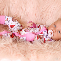 Cowgirl Claus Dream Romper || Pink Cowgirl