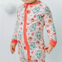 Groovy + Bright Dream Romper || Pink