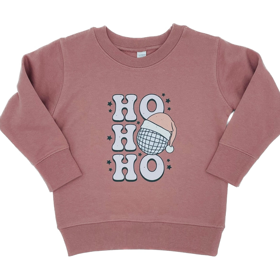 Ho Ho Ho - Disco Santa Sweatshirt || Mauve