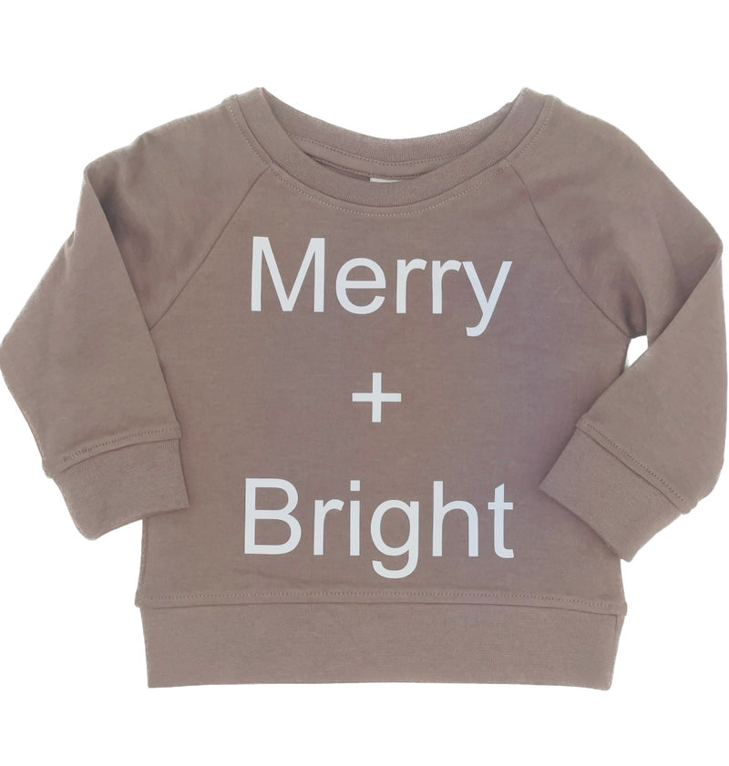 Merry + Bright Sweatshirt || Sugarplum