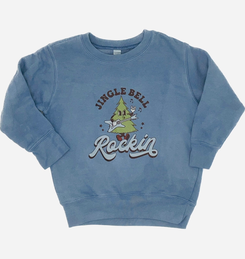 Jingle Bell Rockin Sweatshirt || Faded Denim