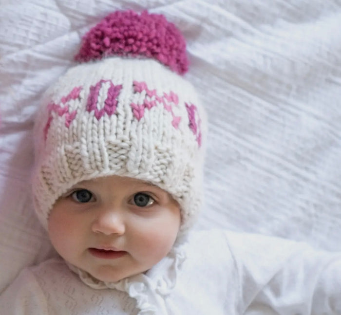 XOXO Knit Hat || Mauve