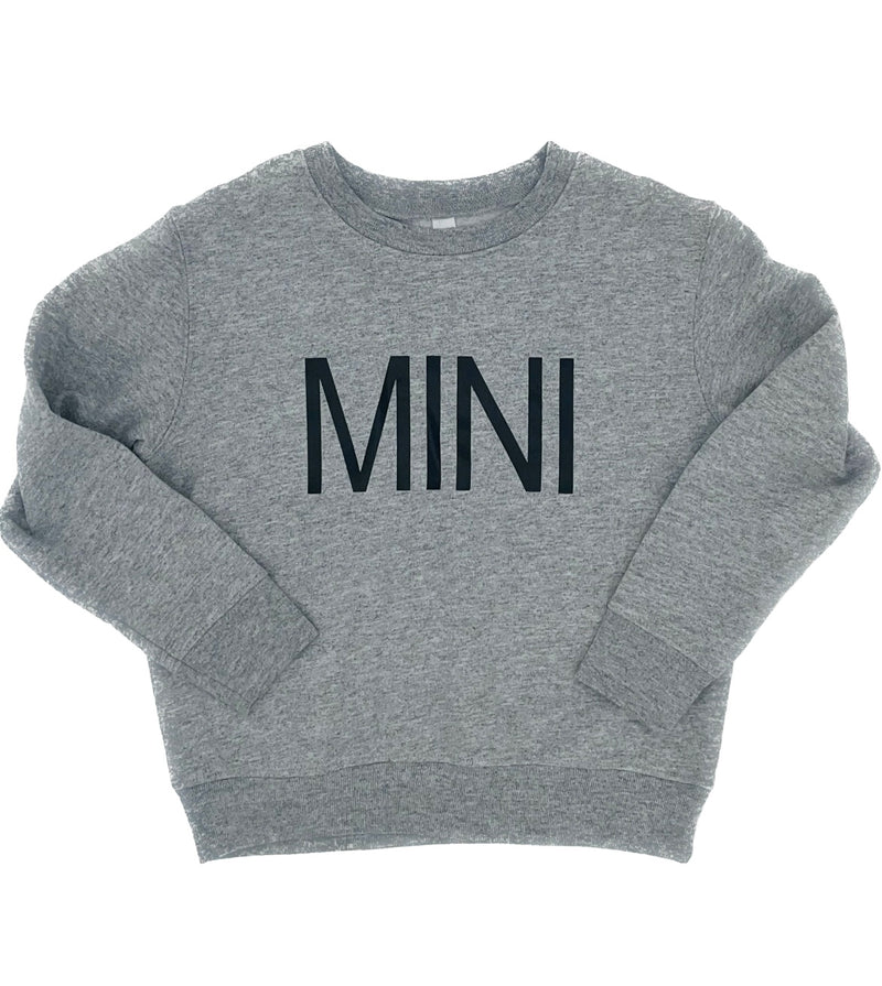 MINI Sweatshirt || Grey + Black