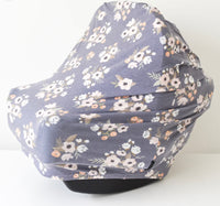 Nursing and Carseat Cover || Midnight Garden