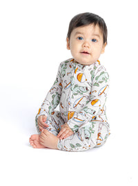 Finn Bamboo Convertible Zip Romper: 3-6