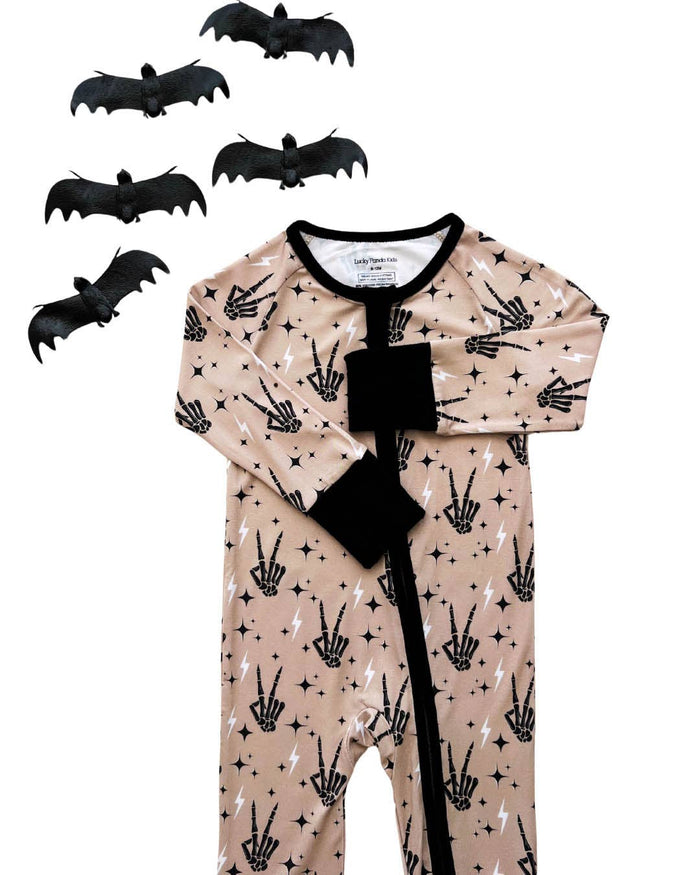 Halloween Bamboo Zip Romper | Spooky Vibes: 18-24M