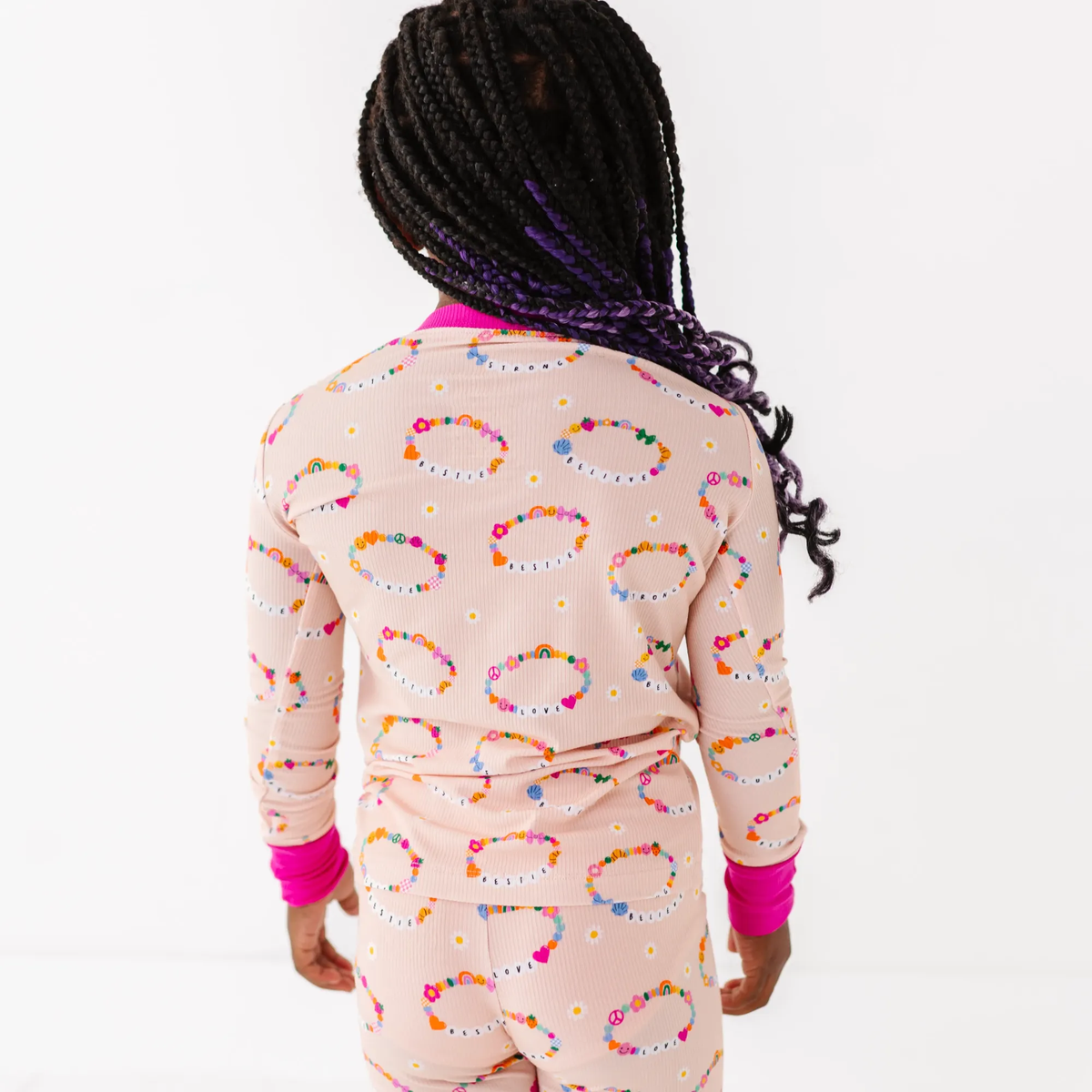 In My Bestie Era Ribbed Toddler/Big Kid Pajamas: 4T