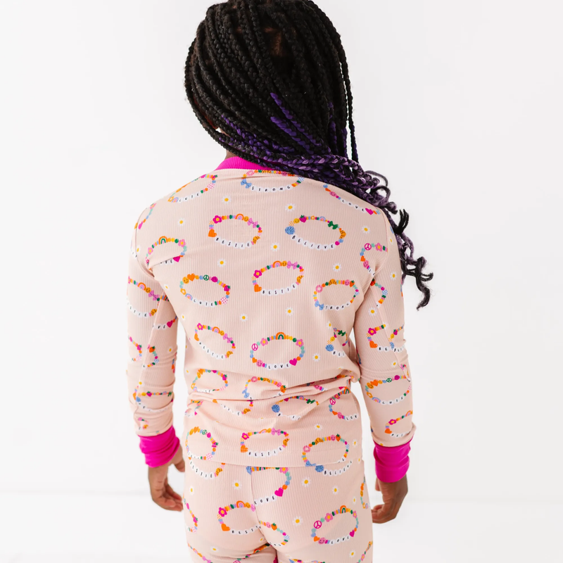 In My Bestie Era Ribbed Toddler/Big Kid Pajamas: 3T