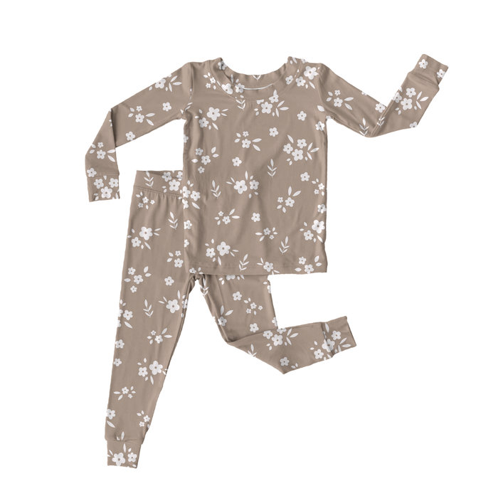 Dainty Floral | Ribbed Bamboo Two-Piece: 5T