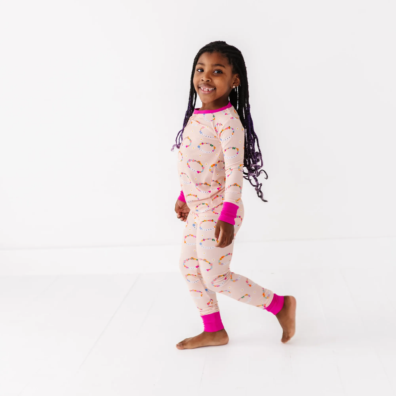 In My Bestie Era Ribbed Toddler/Big Kid Pajamas: 5/6T