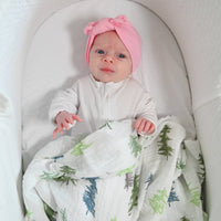 Baby Muslin Swaddle Blanket 47x47 Pine Tree