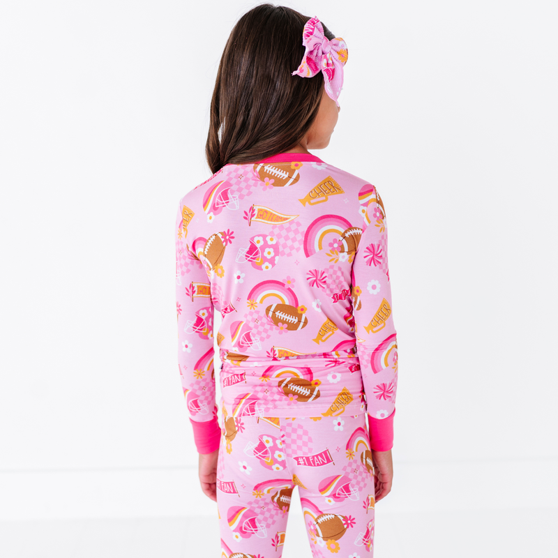 On Game Days We Wear Pink Kid Pajamas: 5/6T