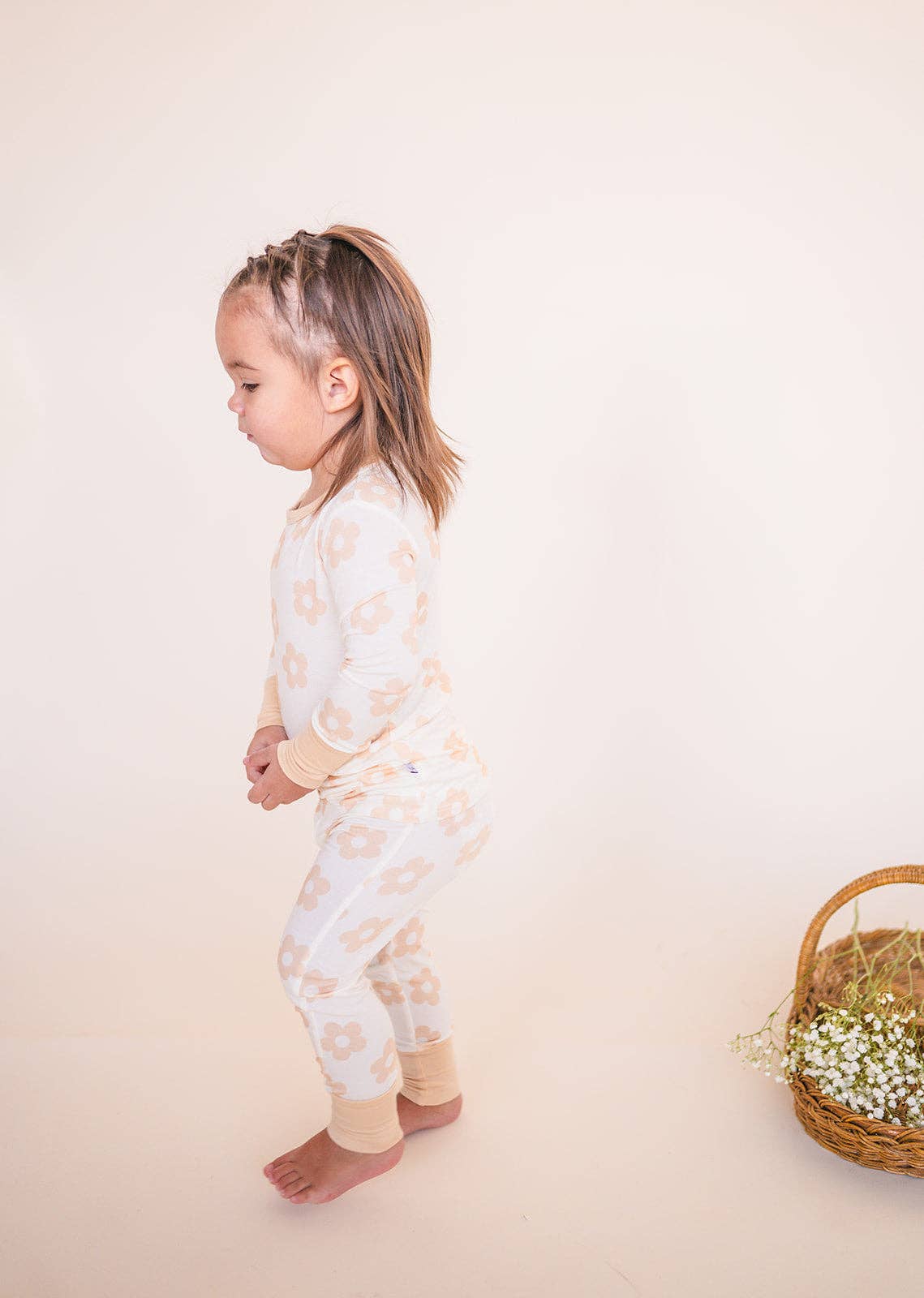 Two-Piece Pajama Set - Blush Daisy: 4T