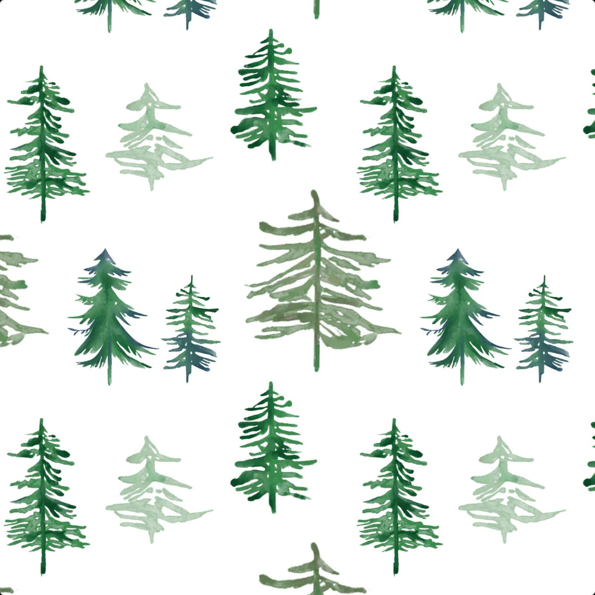Baby Muslin Swaddle Blanket 47x47 Pine Tree