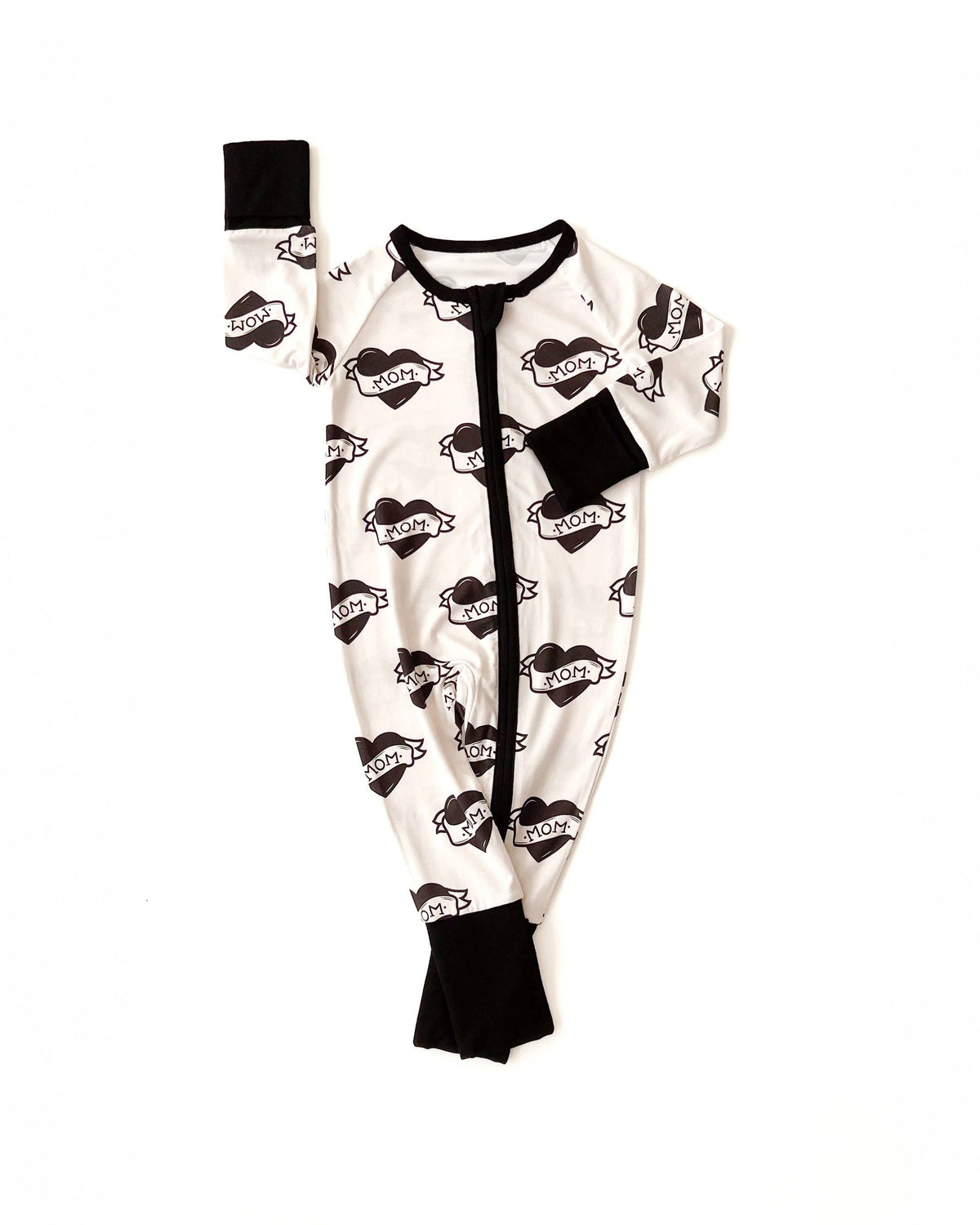 Bamboo Zip Romper | Mom Tattoo: 18-24M