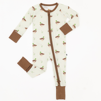 Duck, Duck Cute Ribbed Convertible Footies: 18-24 Months