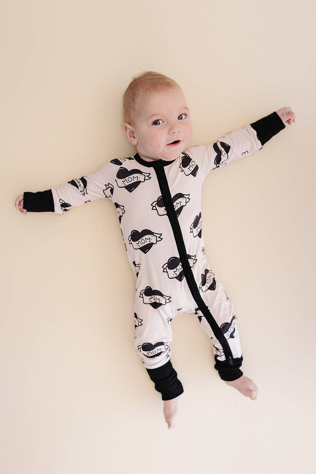Bamboo Zip Romper | Mom Tattoo: 18-24M
