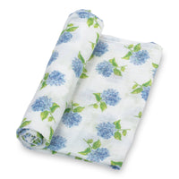 Baby Muslin Swaddle Blanket 47x47 Hydrangea