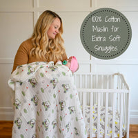 Baby Muslin Swaddle Blanket 47x47 Golf A Round