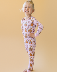 Christmas Kids Bamboo Two Piece Set | Gingerbread Cookies: 2T