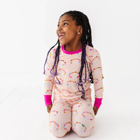 In My Bestie Era Ribbed Toddler/Big Kid Pajamas: 9/10Y