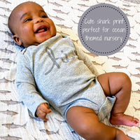 Baby Muslin Swaddle Blanket 47x47 Baby Shark
