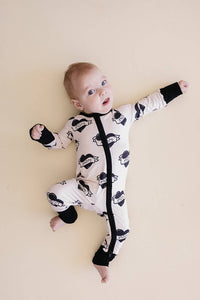 Bamboo Zip Romper | Mom Tattoo: 12-18M