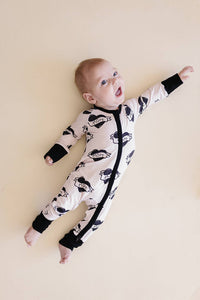 Bamboo Zip Romper | Mom Tattoo: 12-18M