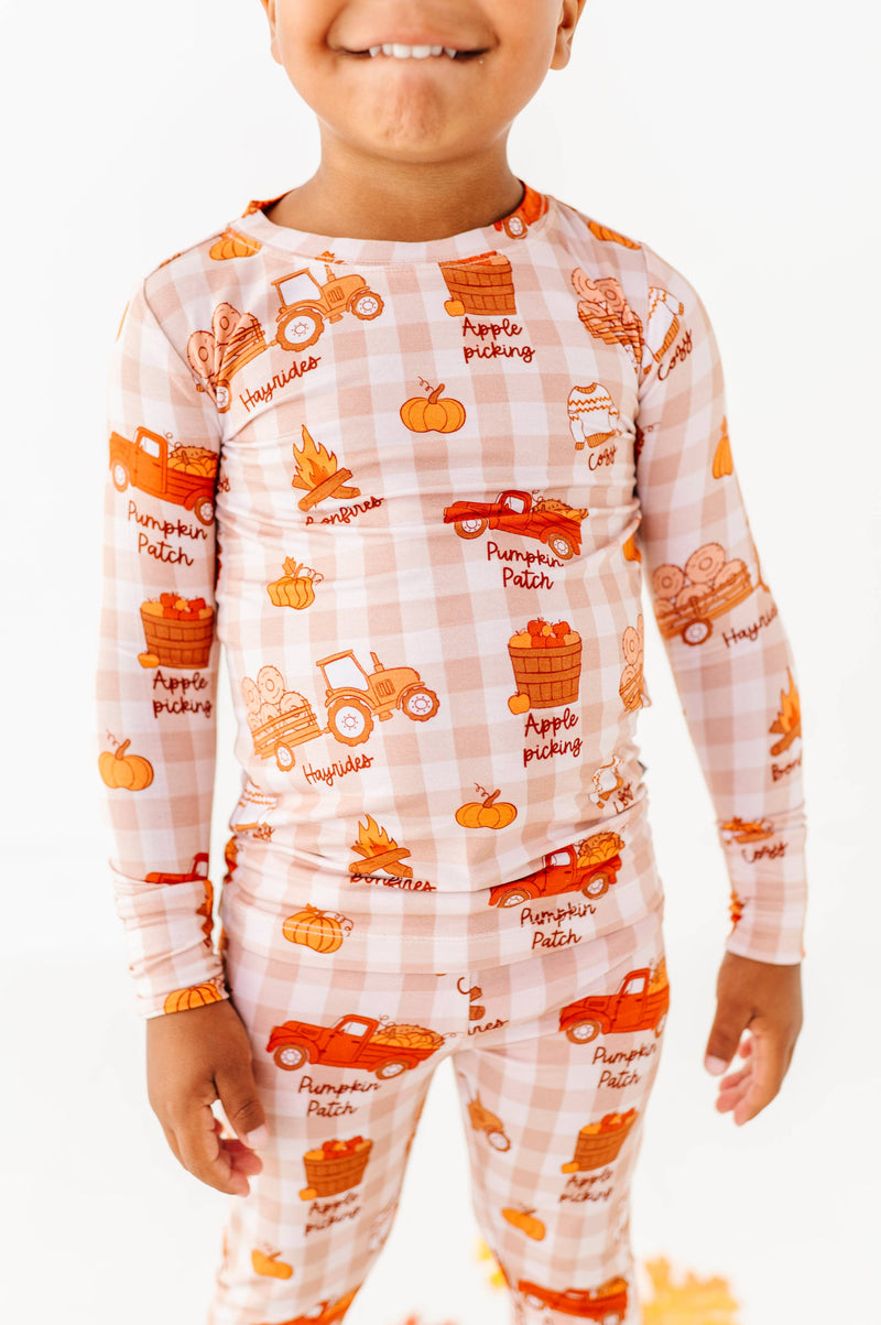 Harvest Hayride Kids Pajamas: 7/8Y