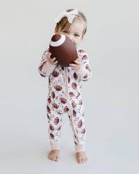 Bamboo Zip Romper | Game Day: 18-24M