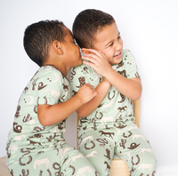 Giddyup Western Horse Bamboo Pajamas Kids Clothes: 10K
