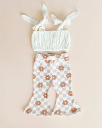 Flare Set | Latte Daisy: 0-3M