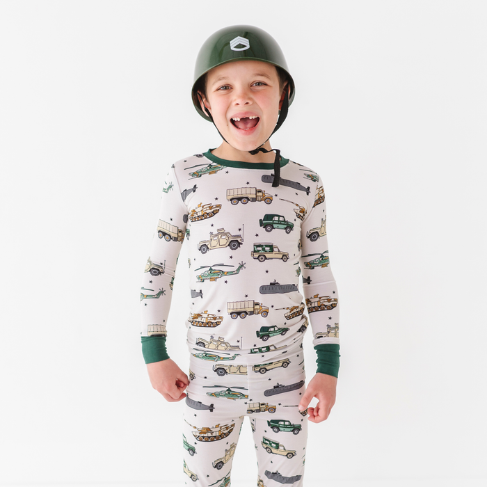 Tanks for Your Service  Kids Pajamas: 9/10Y